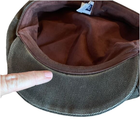 Vintage Y2K Gap Newsboy Cabbie Hat Cap Street Wear Small/Medium  Unisex  Brown - Picture 6 of 7